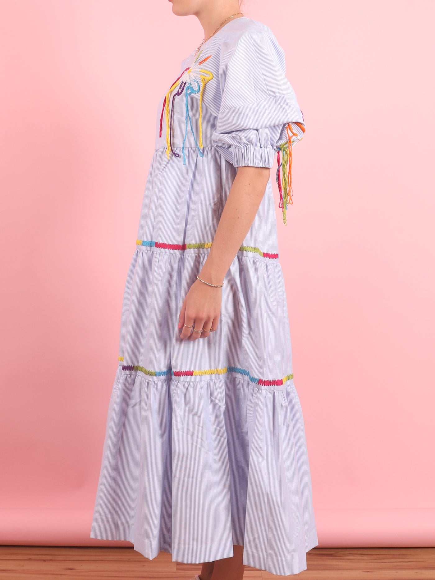 Embroidered Flower Dress