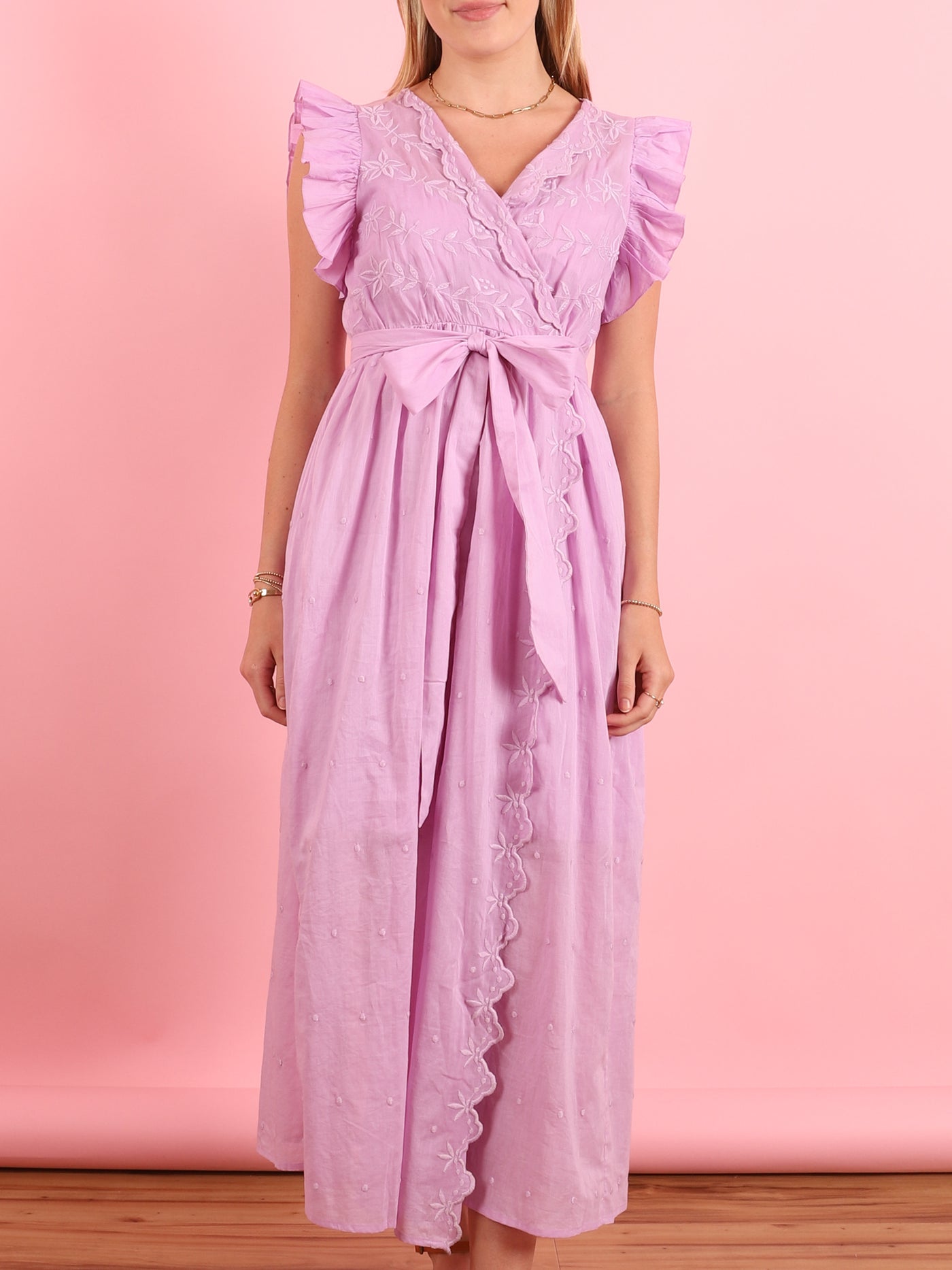 Violet Ruffle Dress