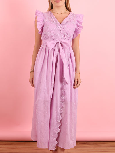 Violet Ruffle Dress