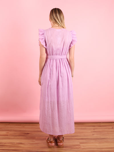 Violet Ruffle Dress