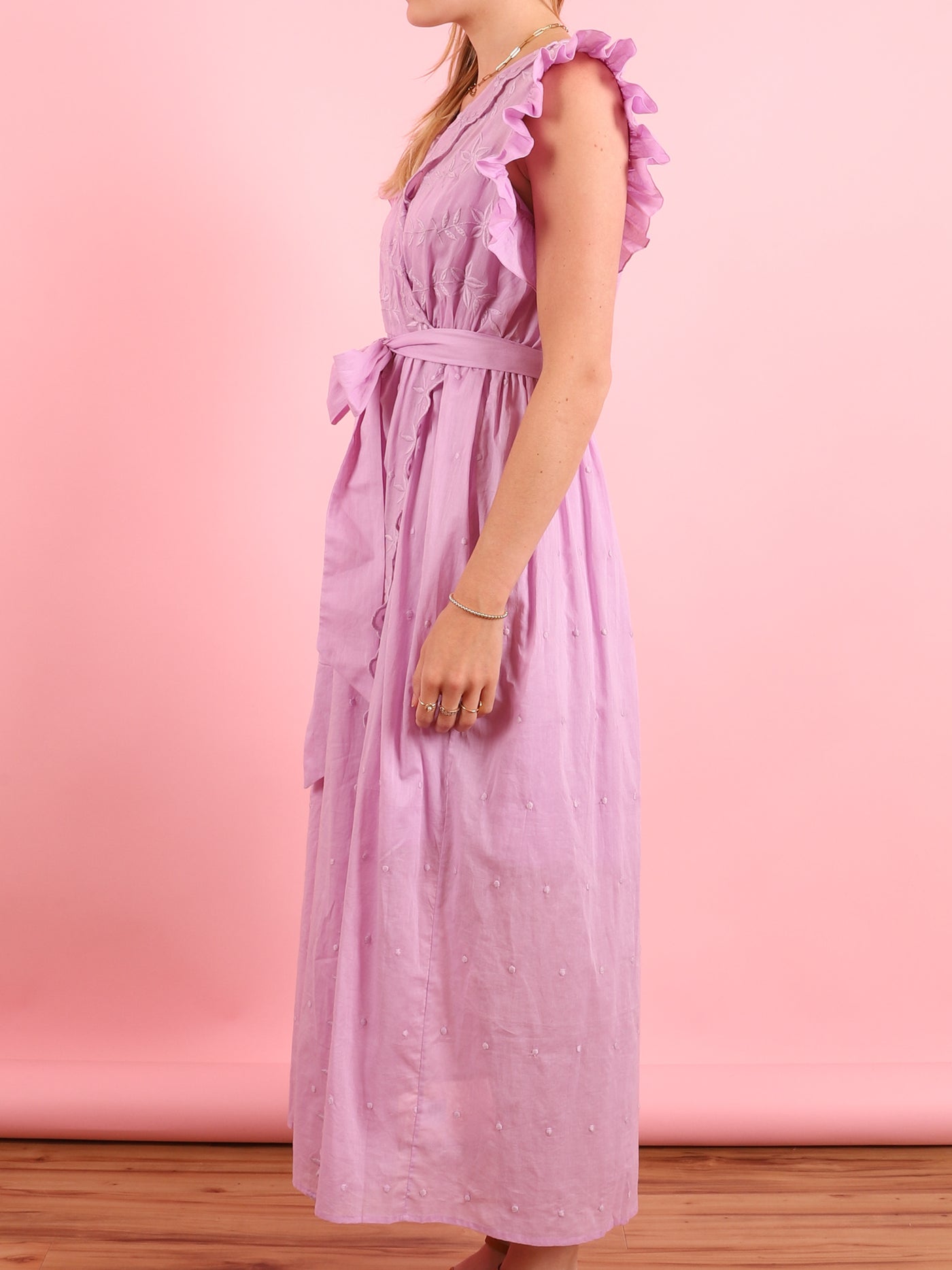 Violet Ruffle Dress
