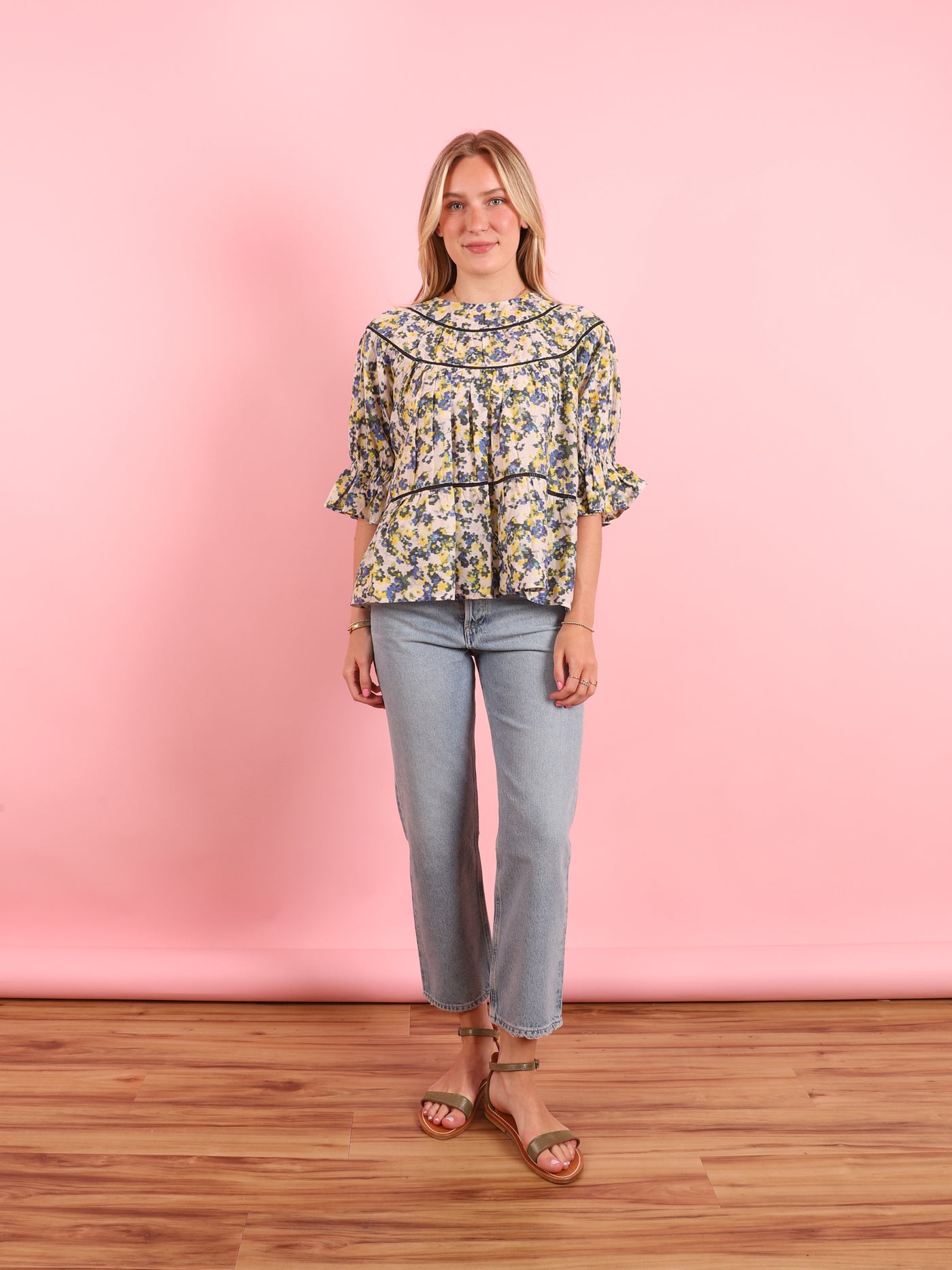 Sol Print Woven Top