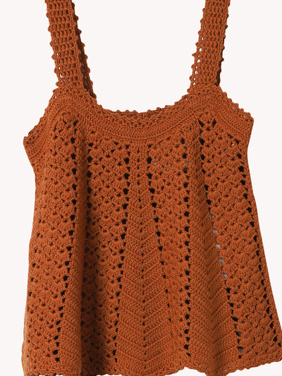 MERINO CROCHET TANK TOP