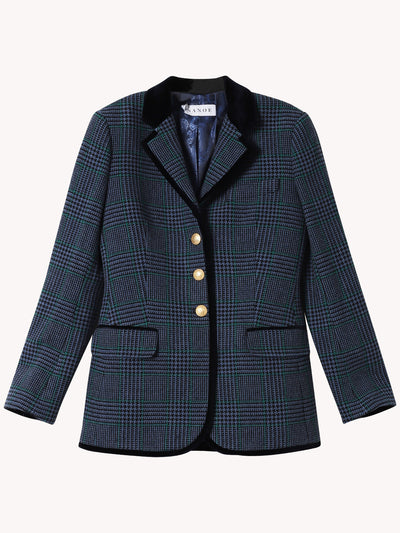 MULTICOLOR PLAID VICTORIA DORSET BLAZER