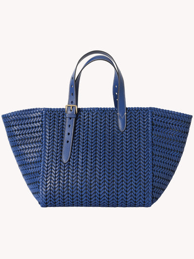 NEESON SQUARE TOTE IN MONDAY BLUE