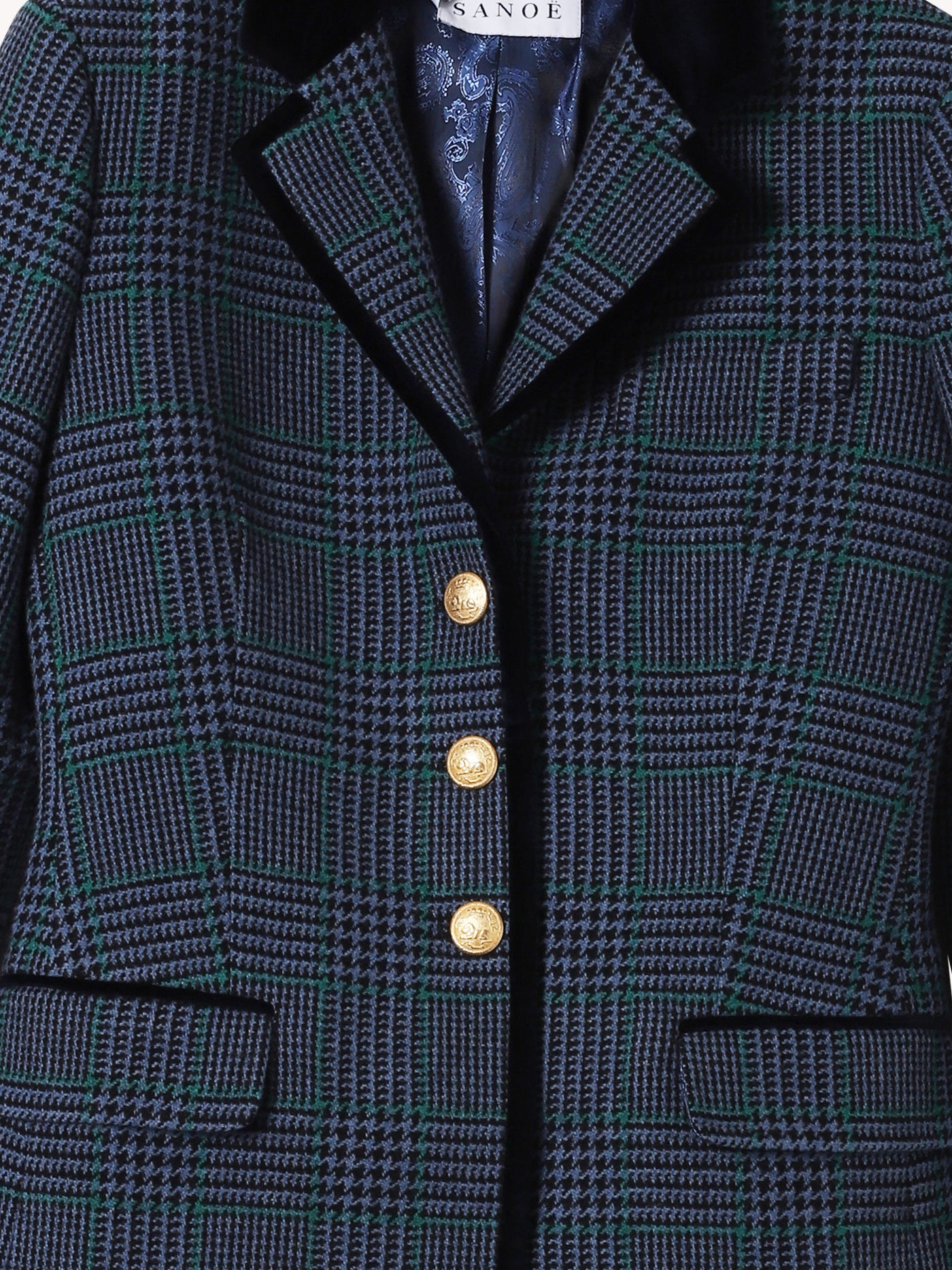 MULTICOLOR PLAID VICTORIA DORSET BLAZER