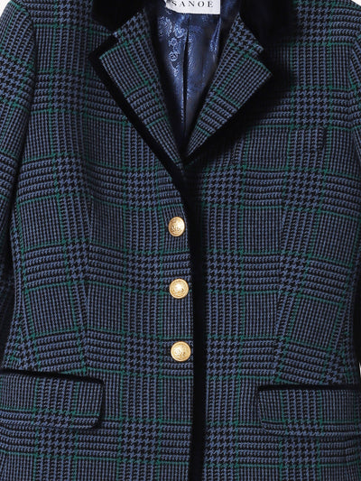 MULTICOLOR PLAID VICTORIA DORSET BLAZER