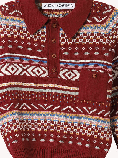 Liza Mesa Fair Isle Top