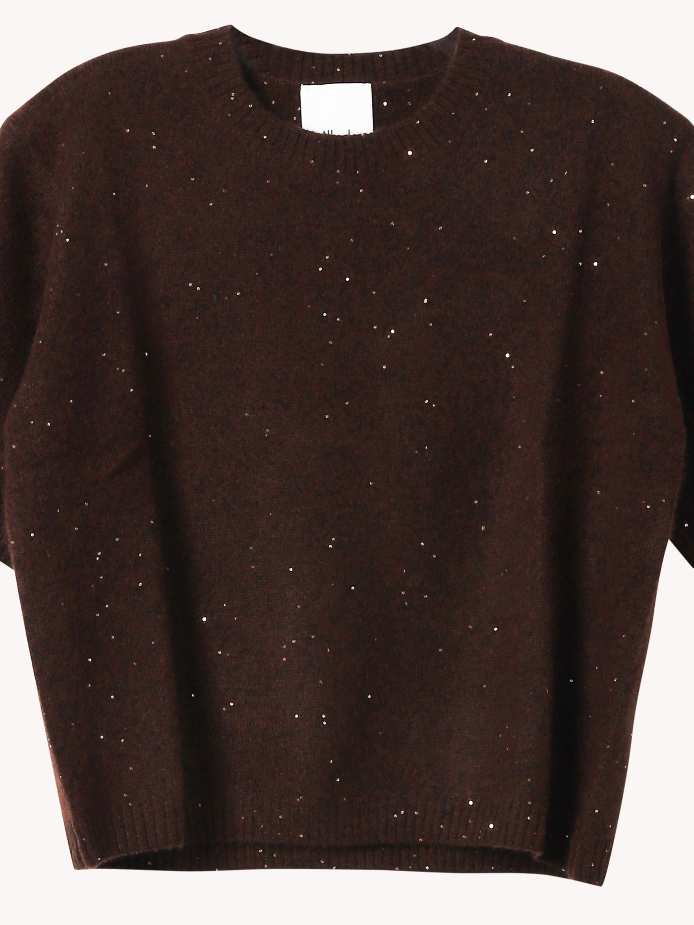 Short Sleeve Sparkle RD Sweater