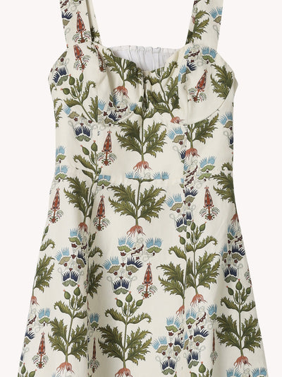 AZZURRA PERSIAN BOTANIC COTTON LINEN DRESS