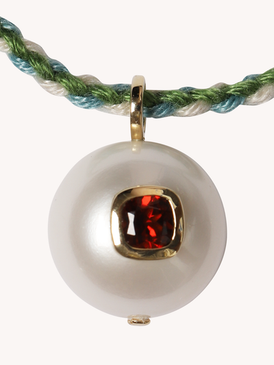 Eddie Necklace with Garnet