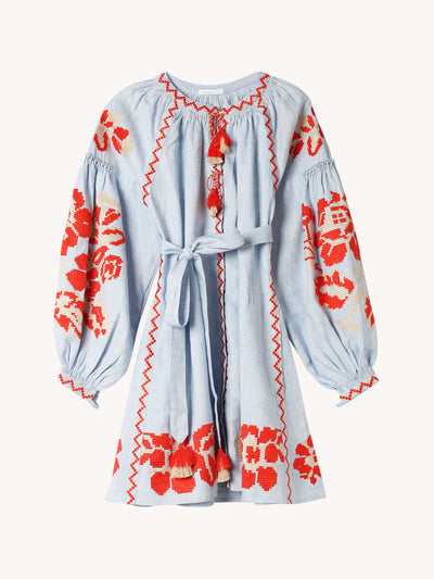 Pixel Rose Mini Dress  CabanaCanary