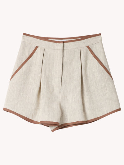 Bound Pleated Short