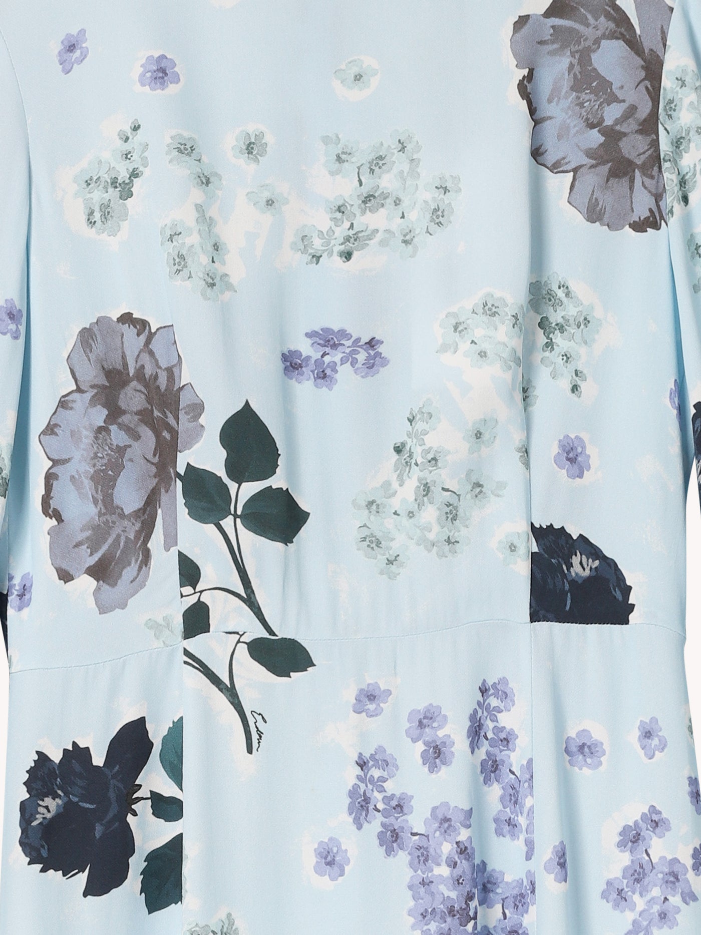 LONG SLEEVE A-LINE MIDI DRESS