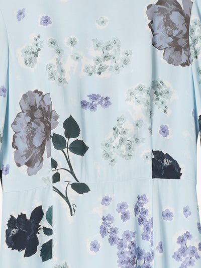 LONG SLEEVE A-LINE MIDI DRESS