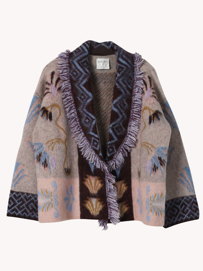 Sogni Jacquard Long Cardigan