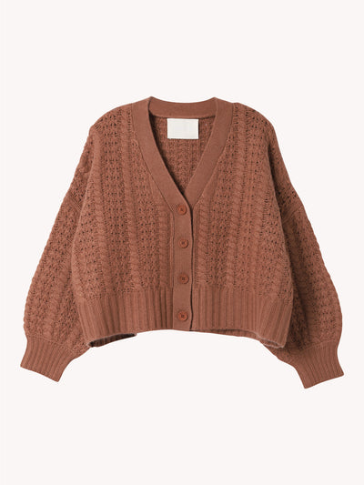 Hazel Slouchy Cable Cardigan
