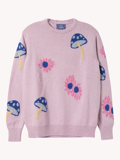 Shrooming Daisies Crew Sweater