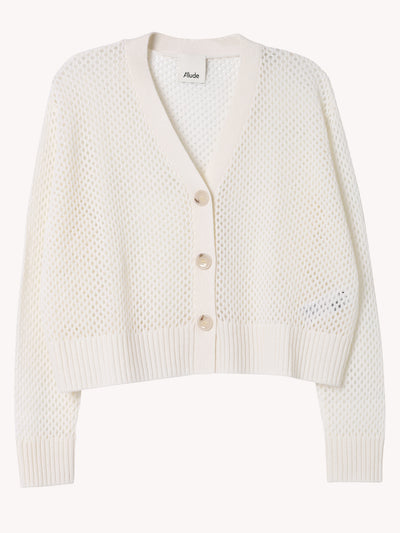 V Cardigan in Fleur De Sel