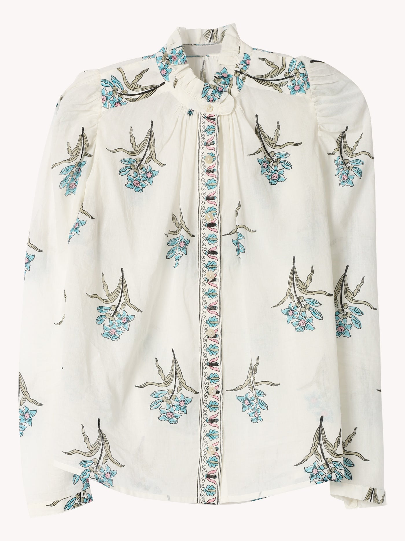 Artemis Sky Mist Flower Shirt