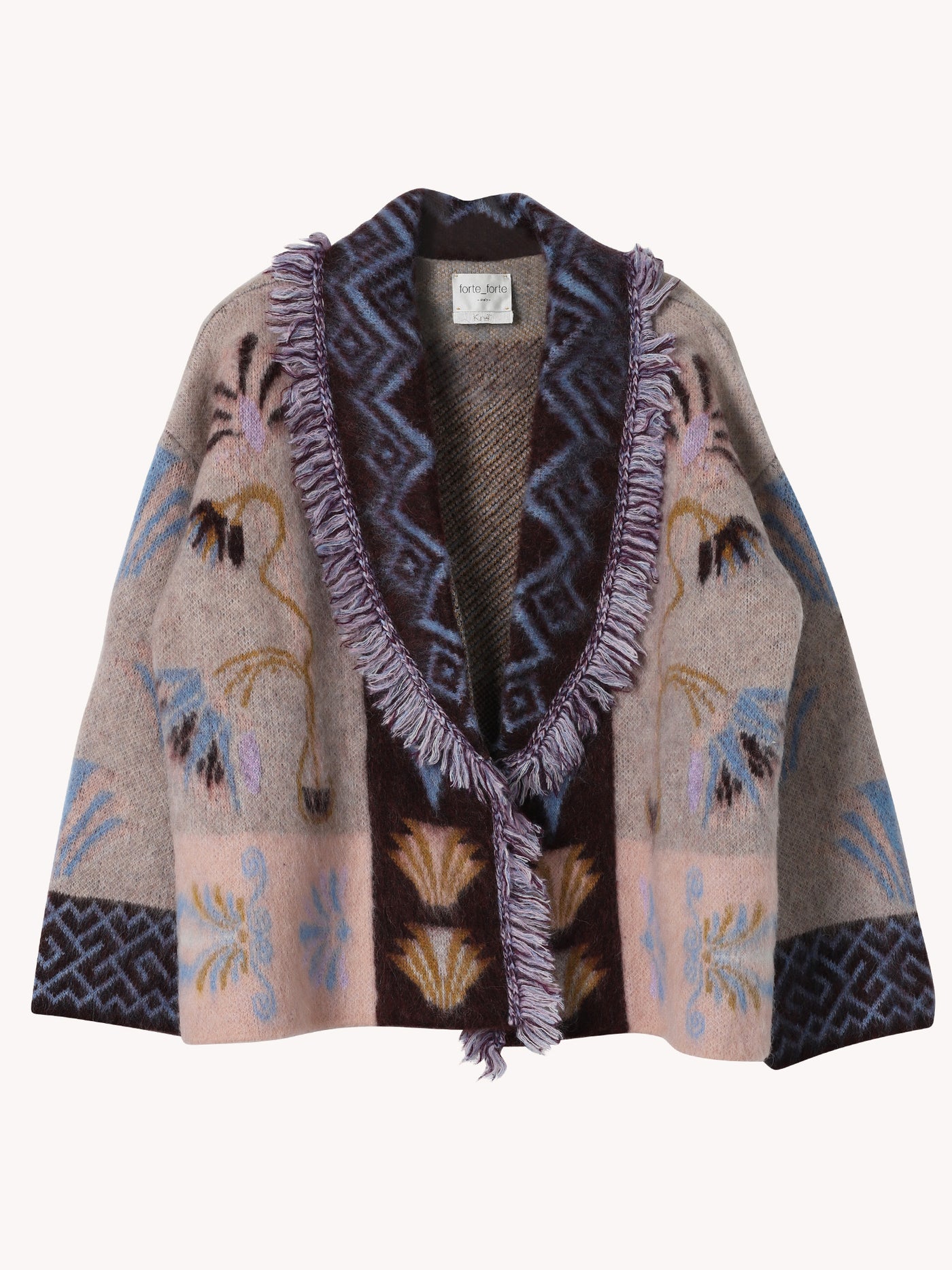 Sogni Jacquard Long Cardigan