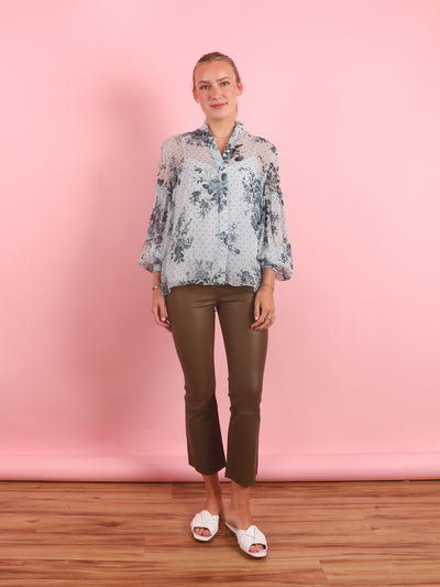 Wallpaper Long Sleeve Blouse