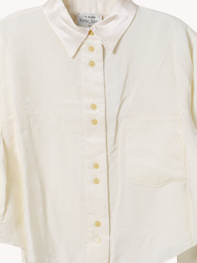 FLUID CHIC VELVET BOXY SHIRT