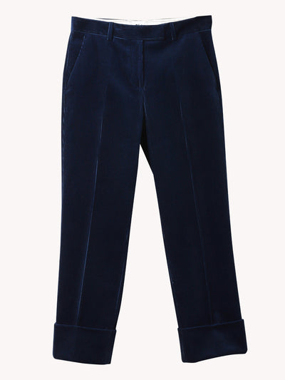 MAURA Z VELVET NAVY PANT