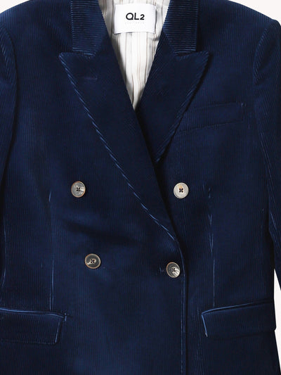 BICE 945 NAVY VELVET BLAZER