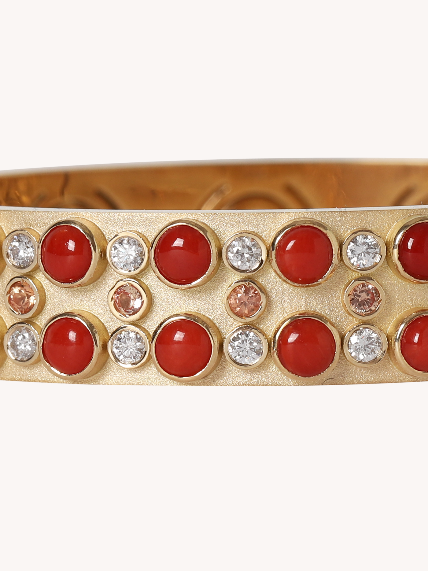 TRIO STONE CABOCHON BANGLE