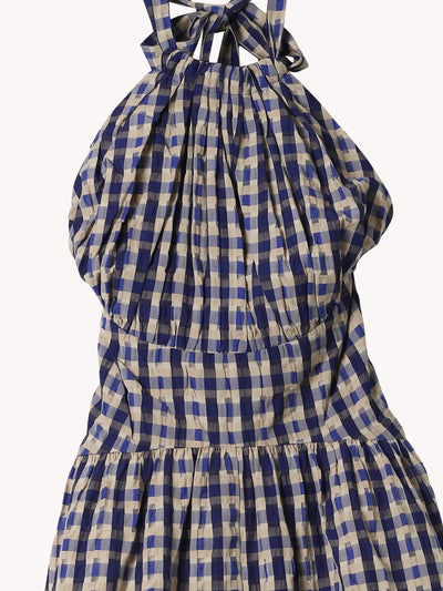 Halter in the Name of Love Seersucker Dress