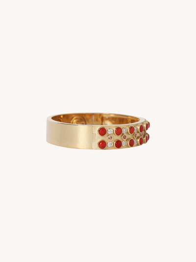 TRIO STONE CABOCHON BANGLE
