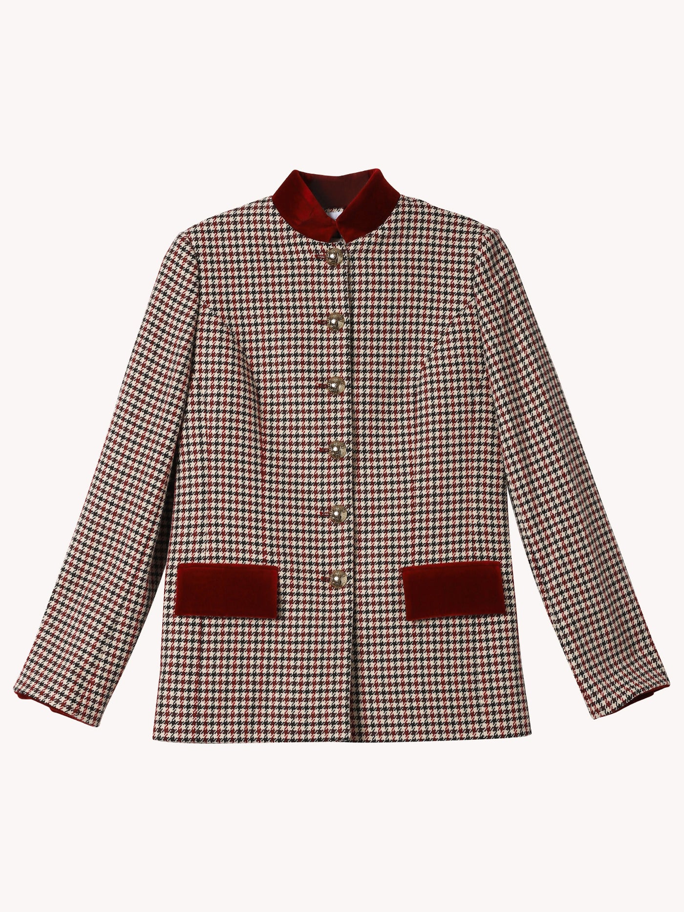 MULTICOLOR PLAID CAMILLE ROSSO BLAZER