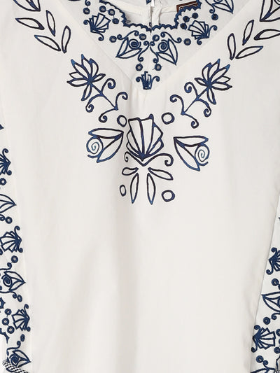 Leela Embroidered Mini Dress