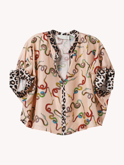 SULTANA SILK SERPENT BLOUSE