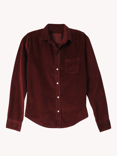 Barry Corduroy Shirt in Maroon