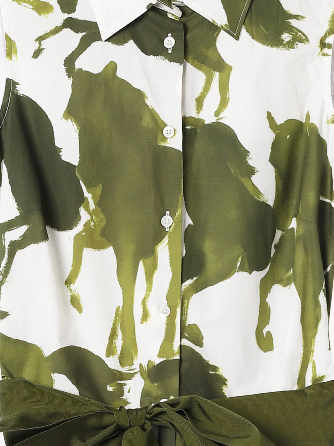 House on the hill 70sizeワンピースhorse柄 Horses Near the House