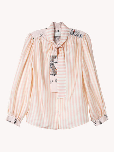 Francoise Mix Raye Blouse
