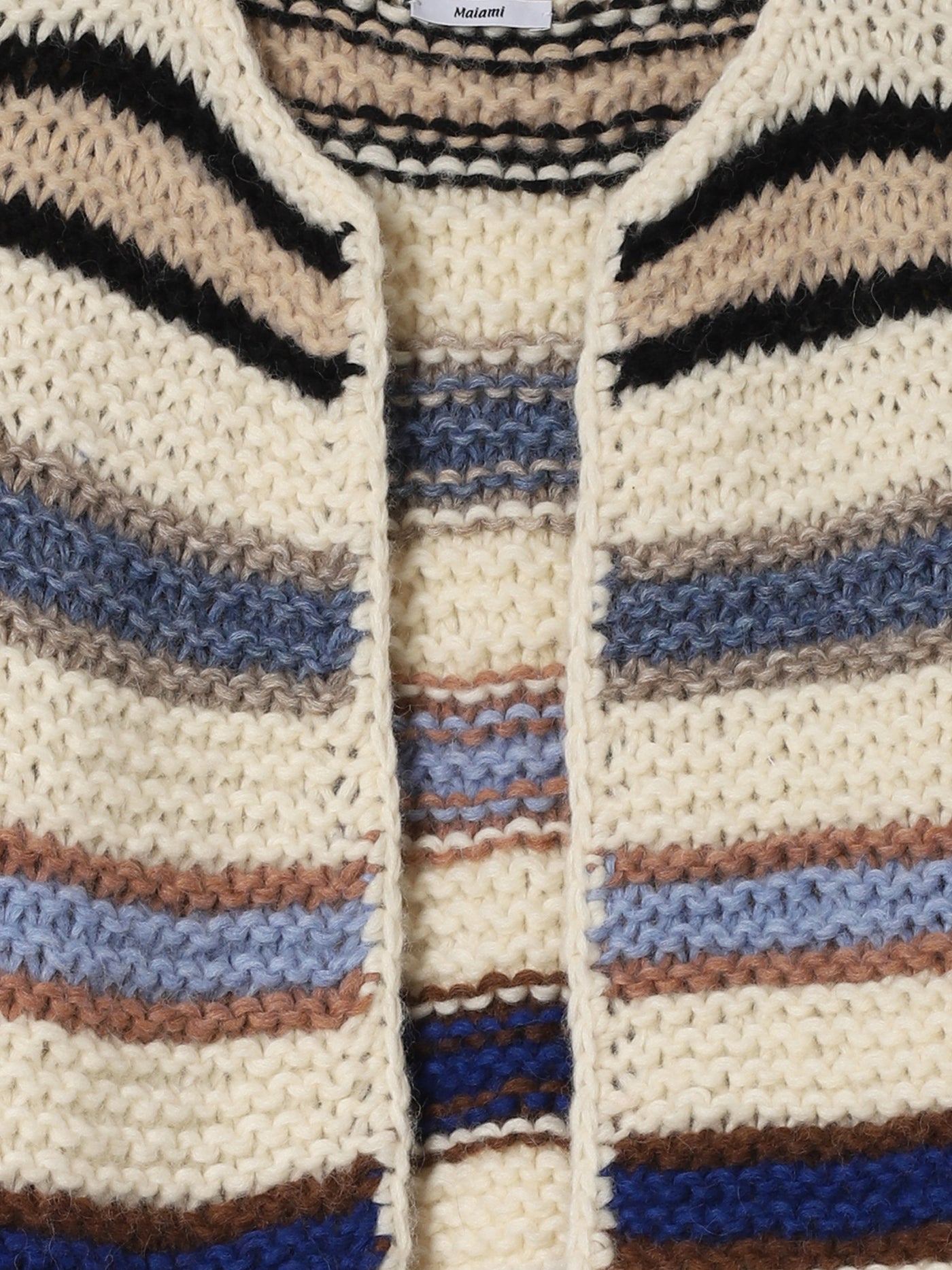 Light Alpaca Striped Jacket