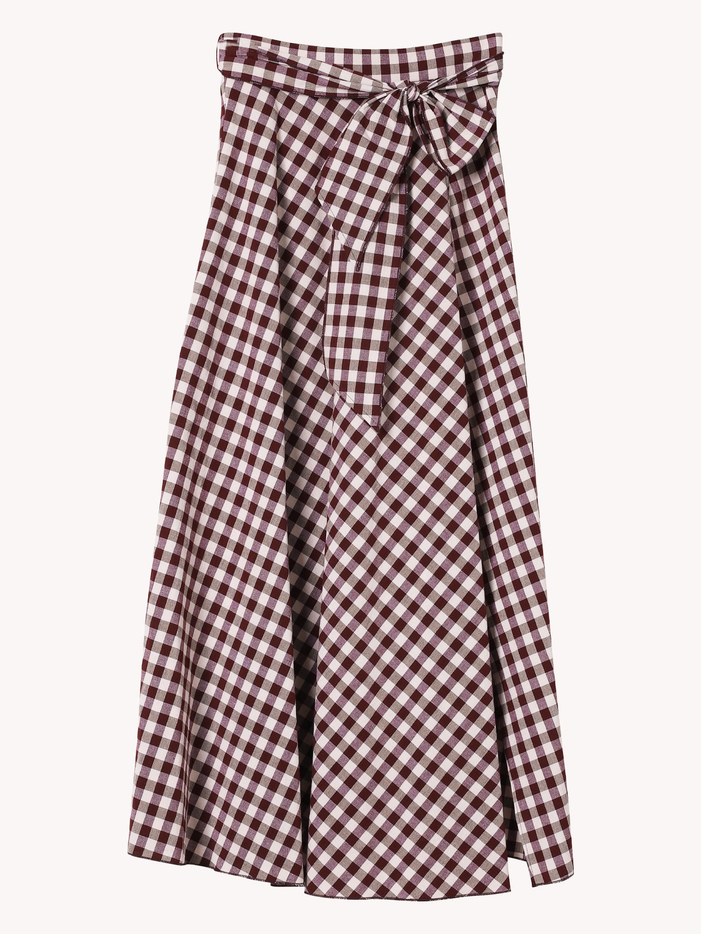 COTTON GINGHAM SKIRT