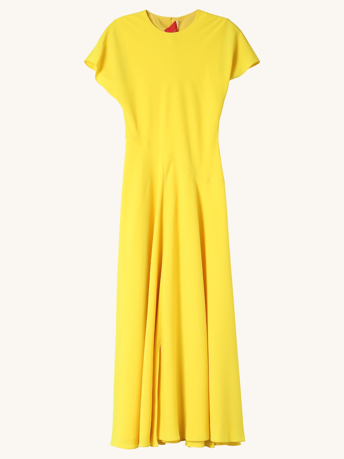 Bright Yellow Crepe Dress