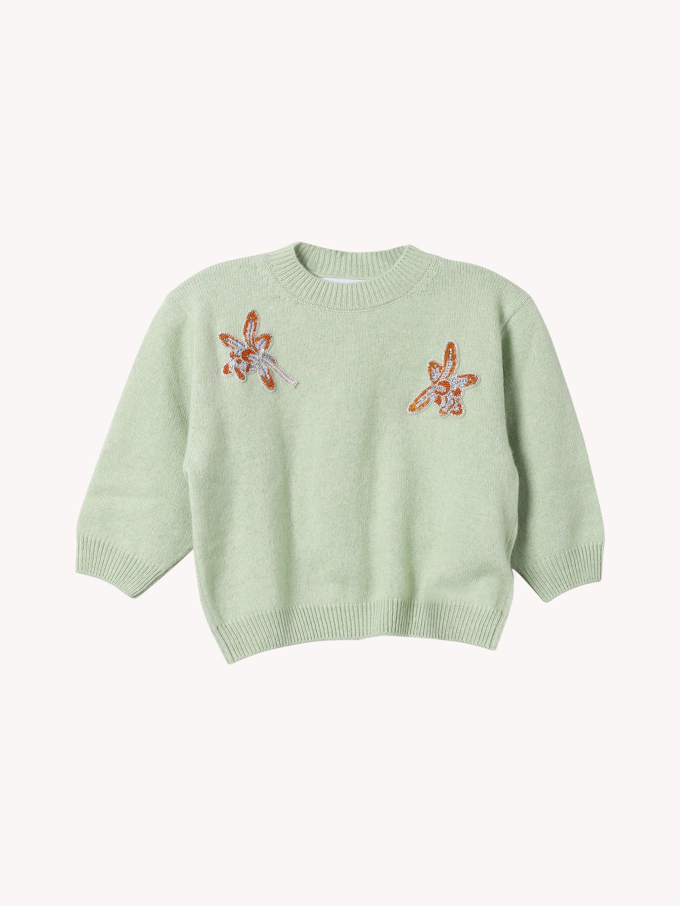 POSY PISTACHIO CASHMERE SS SWEATER
