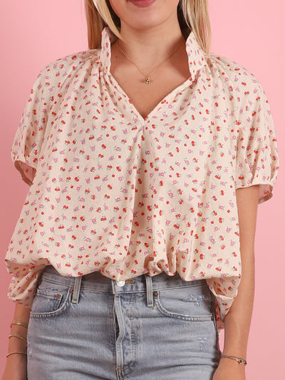 Pink & Red Aubrey Top