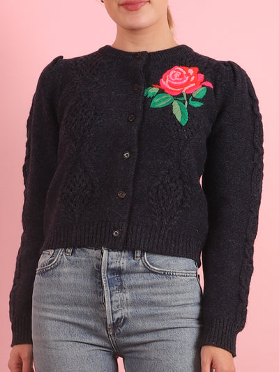 Floral Knit Sweater