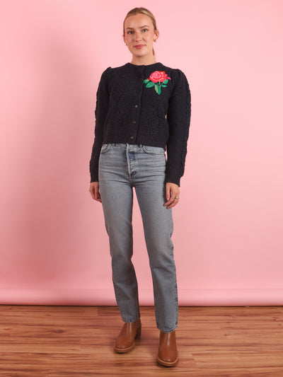 Floral Knit Sweater