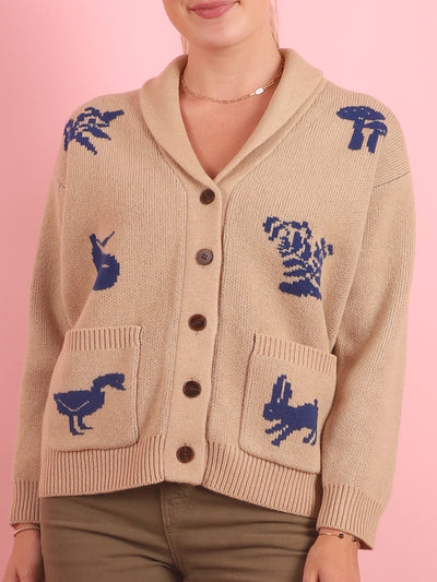 Print Tarlo Cardigan