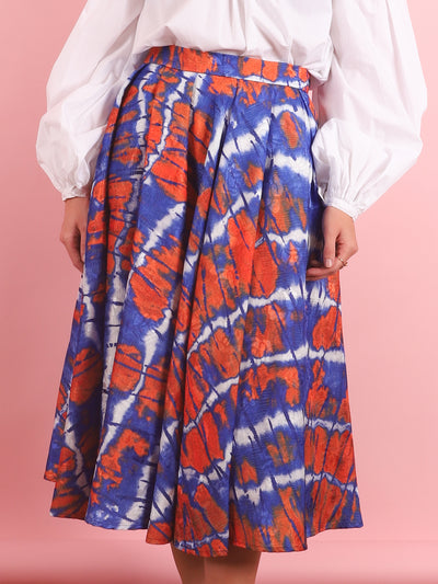A-Line Printed Skirt