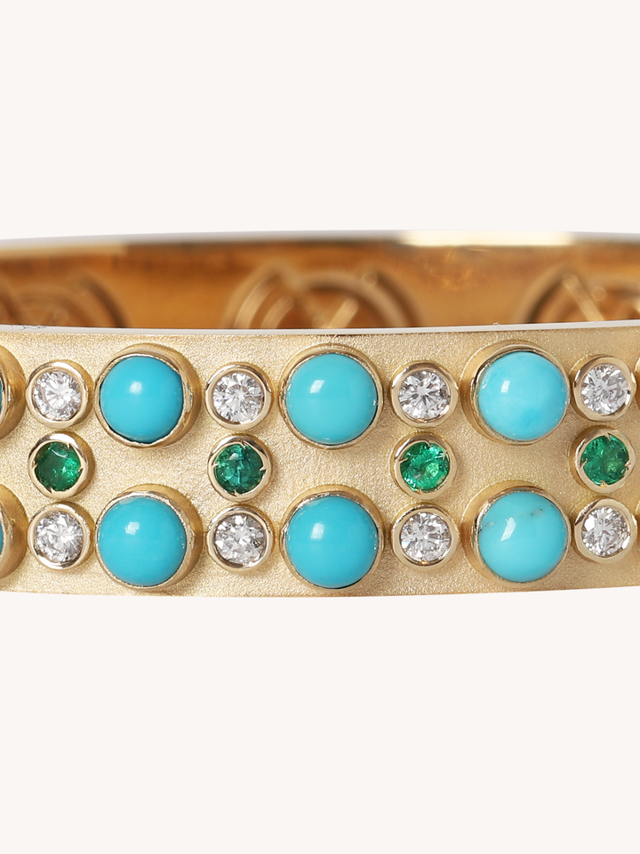 便*ン様 【Garden of Eden】Turquoise Bangle BRACELETS – Garden of eden jewelry