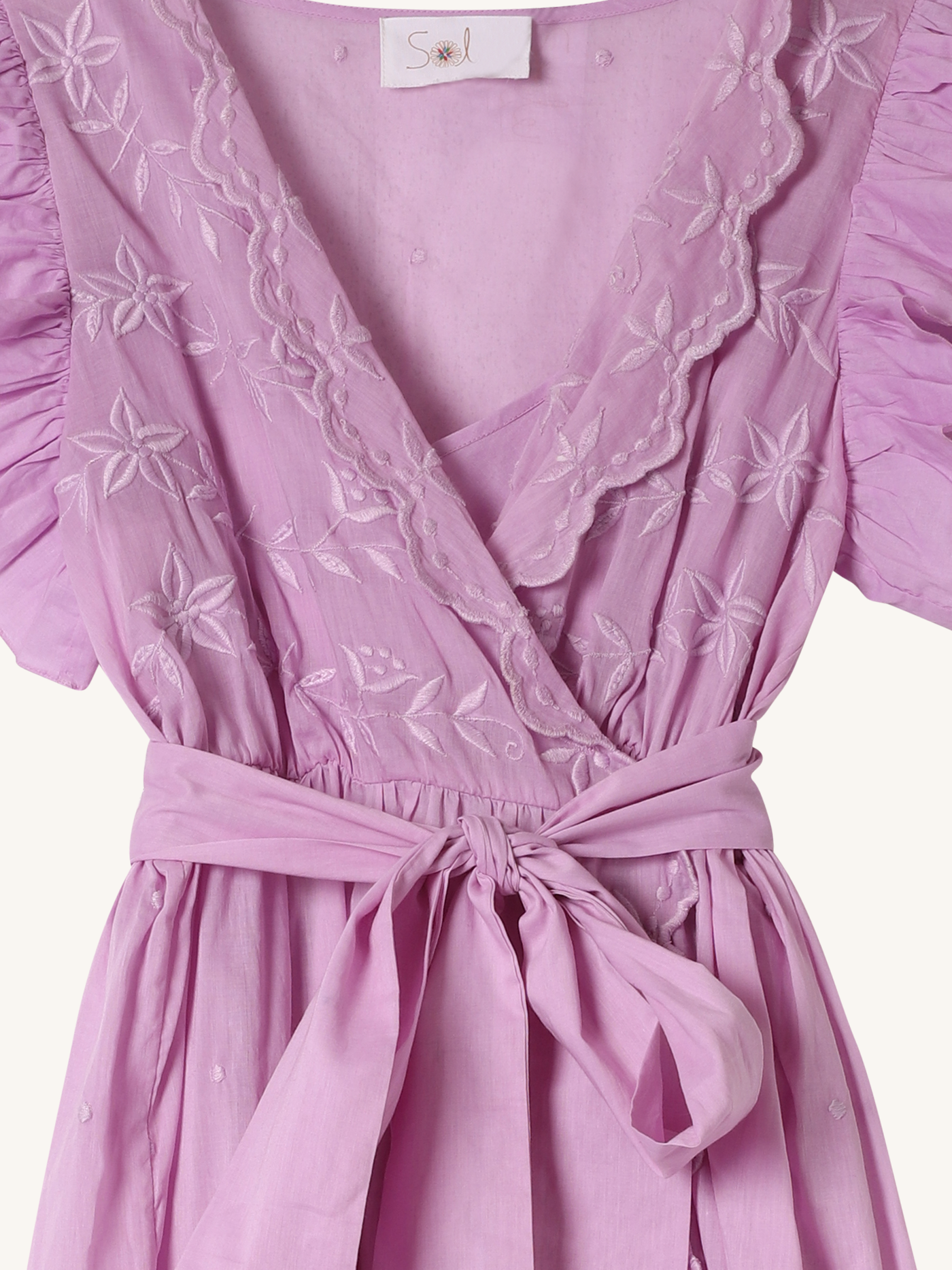 Violet Ruffle Dress