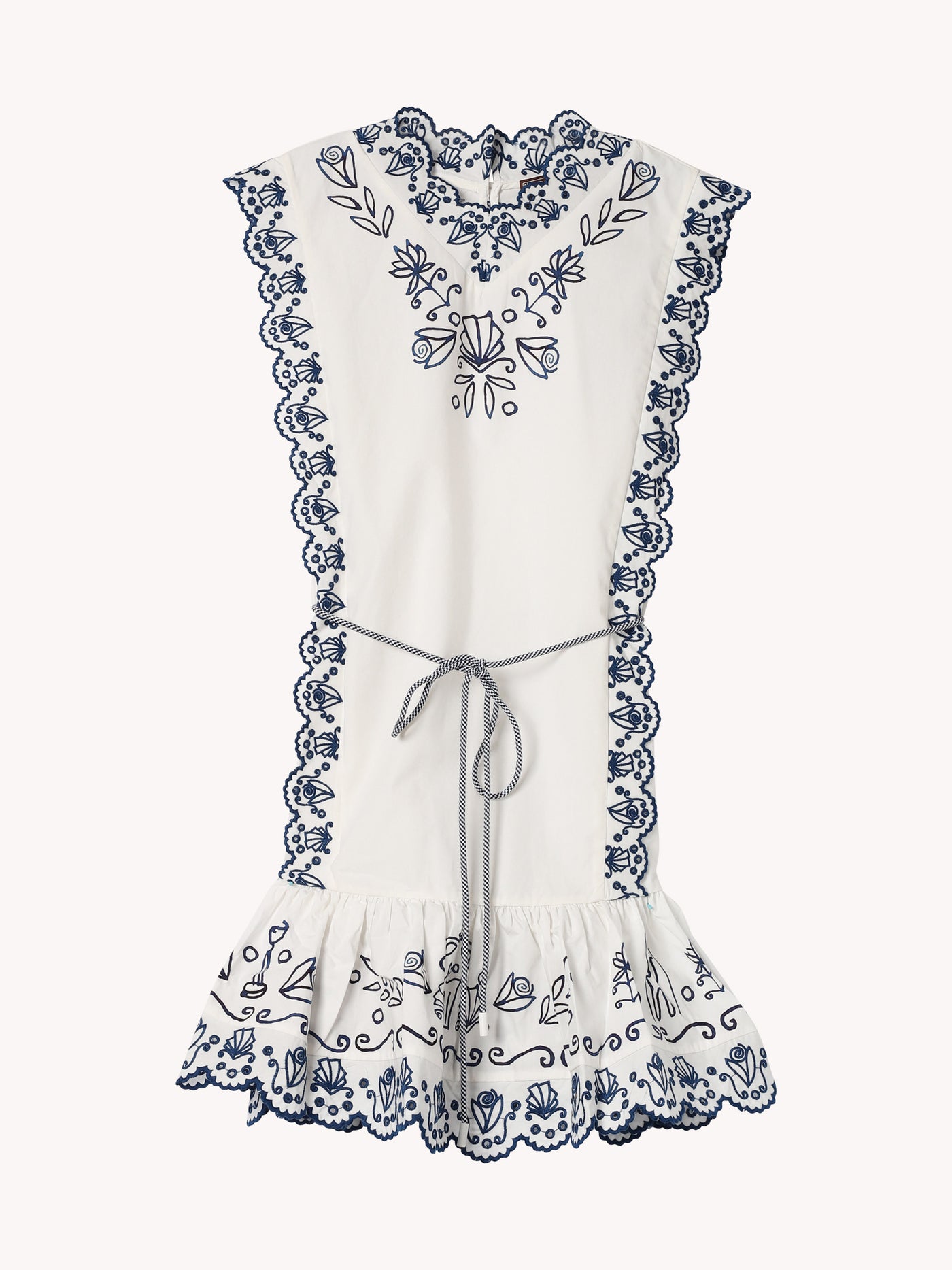 Leela Embroidered Mini Dress